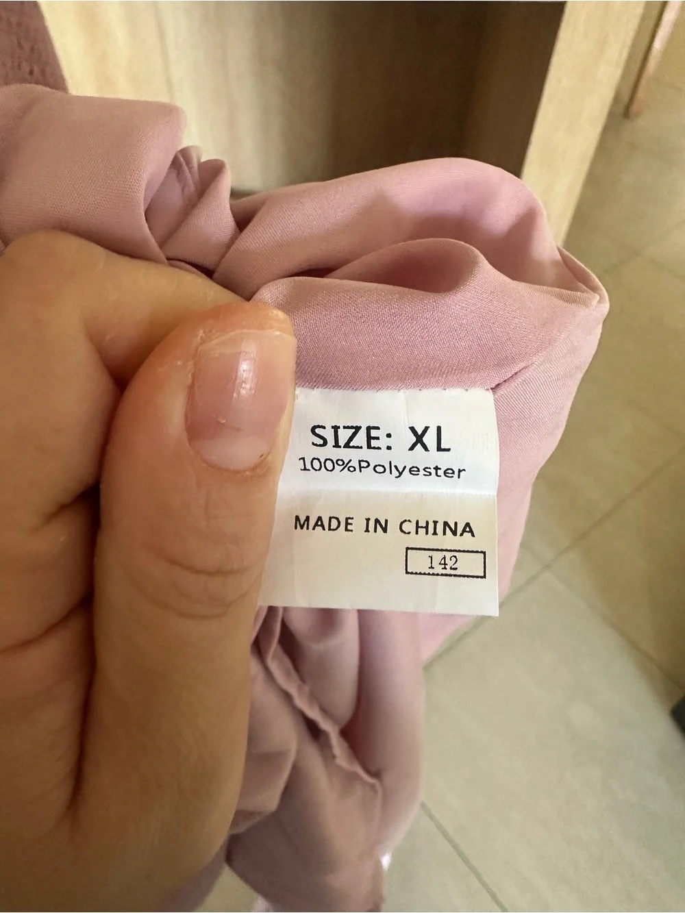 Smocked Pink Maxi Slip Dress with Button Front - Picture 6 of 6